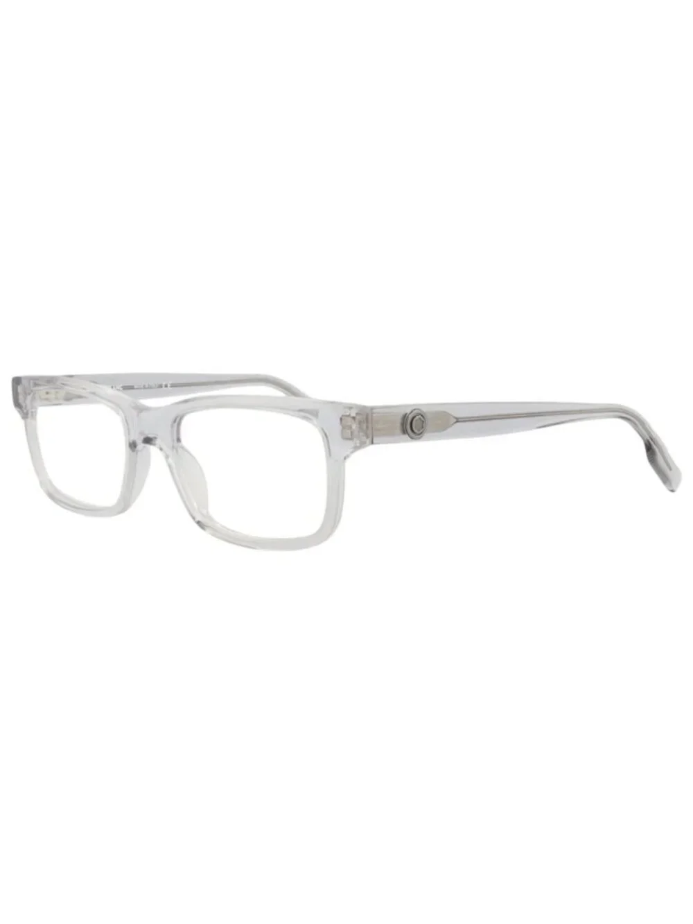 New Montblanc Women's Eyeglasses Square Rectangle Acetate Frame Mens Grey Grey
